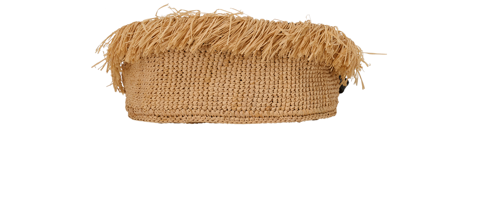 Crochet Logo Shoulder Bag, &pound;250, Handbags, Beige, Raffia, Top view